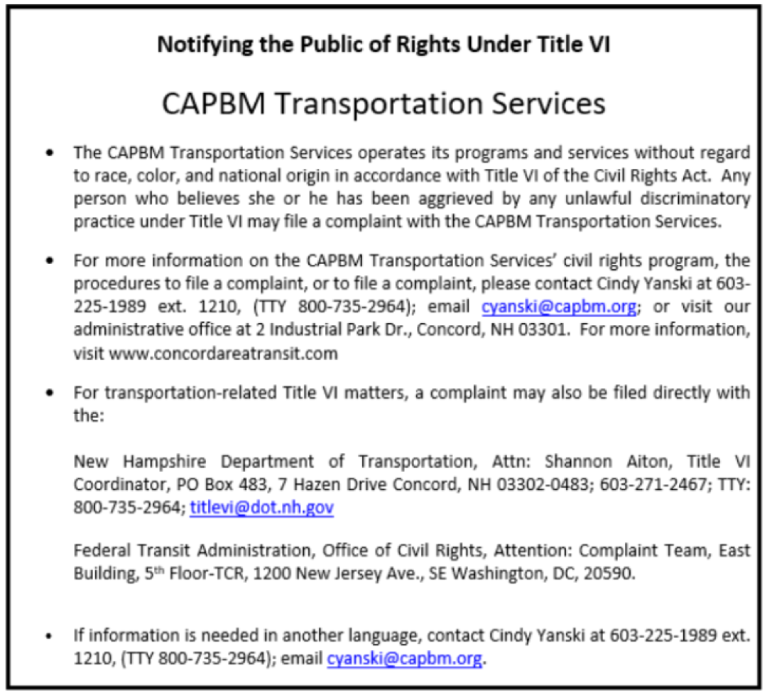 Notifying the Public of Rights Under Title VI